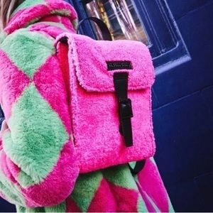 NEW/NEVER USED Pink Sherpa Dr. Martens Mini Backpack